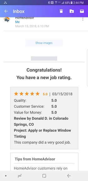 Colorado Springs Home Window Tinting Review